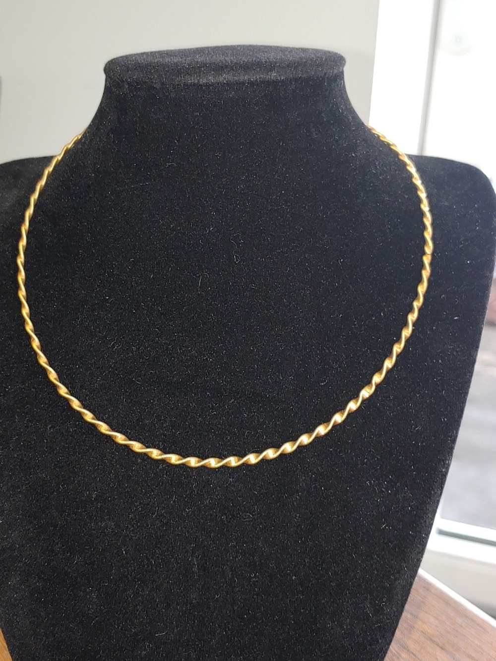 Vintage 16" 14k Gold Twisted Rope Necklace